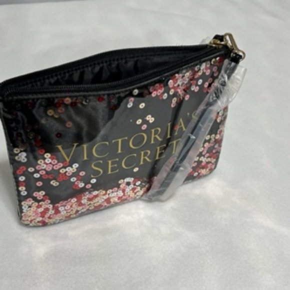 VICTORIA'S SECRET Zippered Confetti Make-up Bag/Wristlet NWOT - Picture 11 of 13